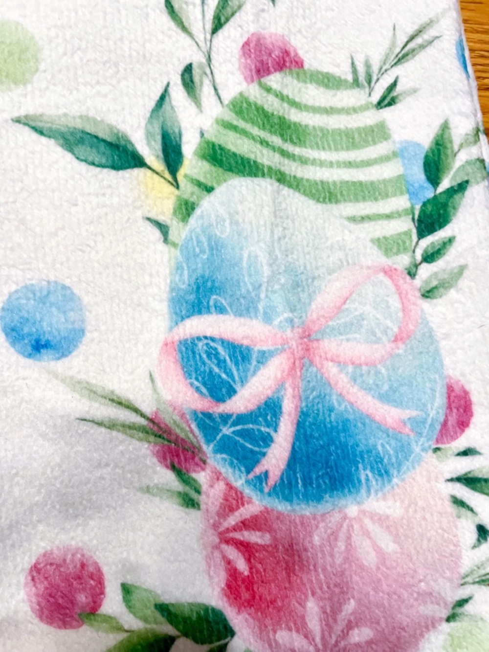 Easter/Spring Themed Set of Hand/Kitchen Towels - NWOT - Hello Peeps, Eggs, Dots - Picture 3 of 6